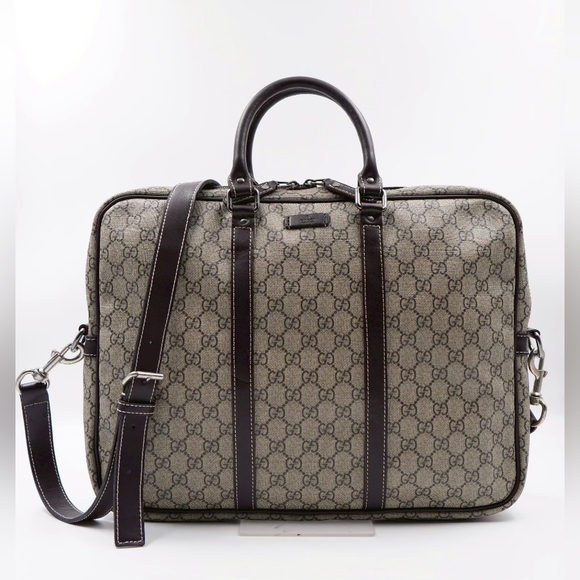 BK48💖 GUCCI GG Plus Monogram Briefcase - Picture 1 of 15